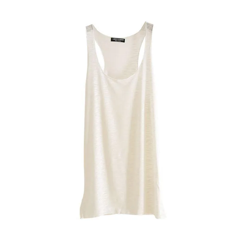 Women Fitness Tank Top T Shirt Vest Loose Model Women T-shirt Cotton O-neck Slim Tops Clothes Plus Size