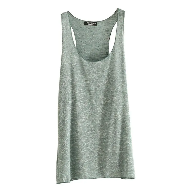 Women Fitness Tank Top T Shirt Vest Loose Model Women T-shirt Cotton O-neck Slim Tops Clothes Plus Size