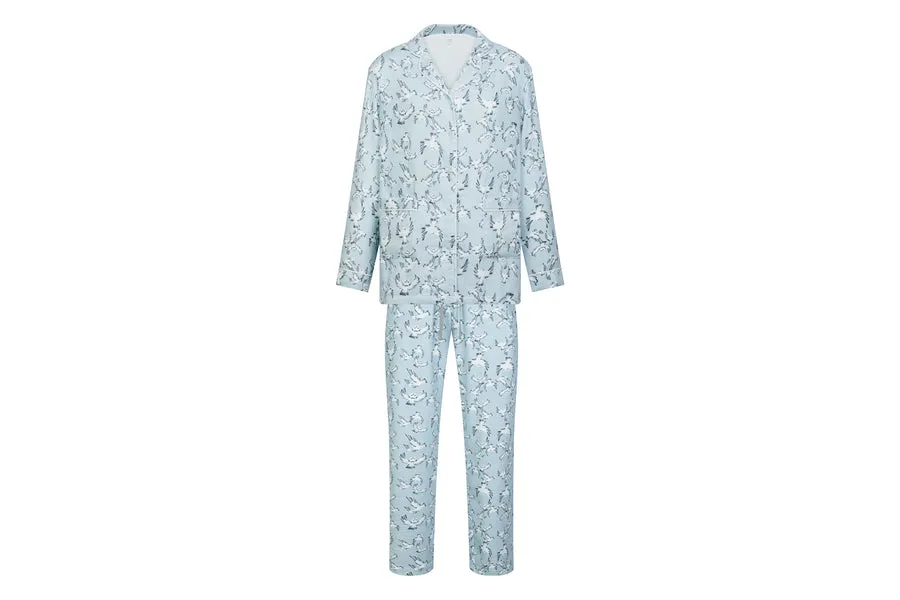 Women’s Bamboo Long Sleeve Button-Up PJ Set - Guess Hoo