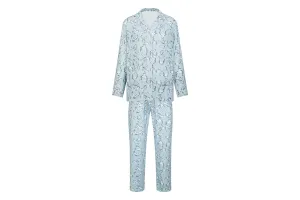 Women’s Bamboo Long Sleeve Button-Up PJ Set - Guess Hoo