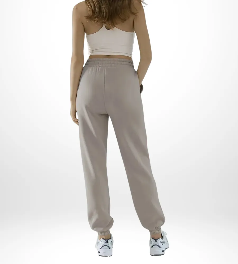 Women's Classic Sports Casual Pants | Elastic Waist & Side Pockets