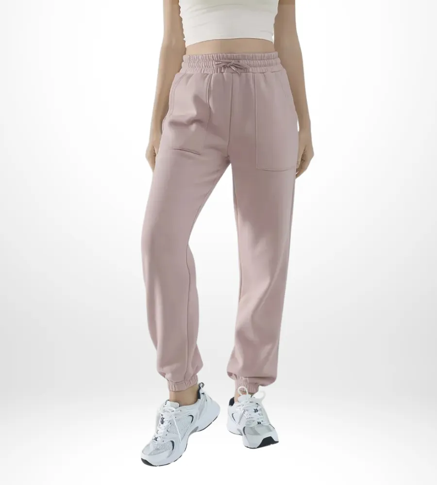 Women's Classic Sports Casual Pants | Elastic Waist & Side Pockets