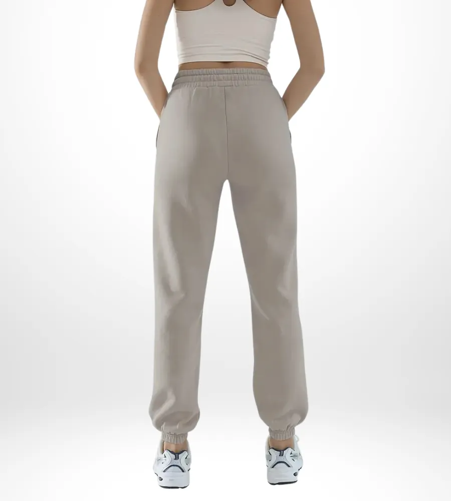Women's Classic Sports Casual Pants | Elastic Waist & Side Pockets