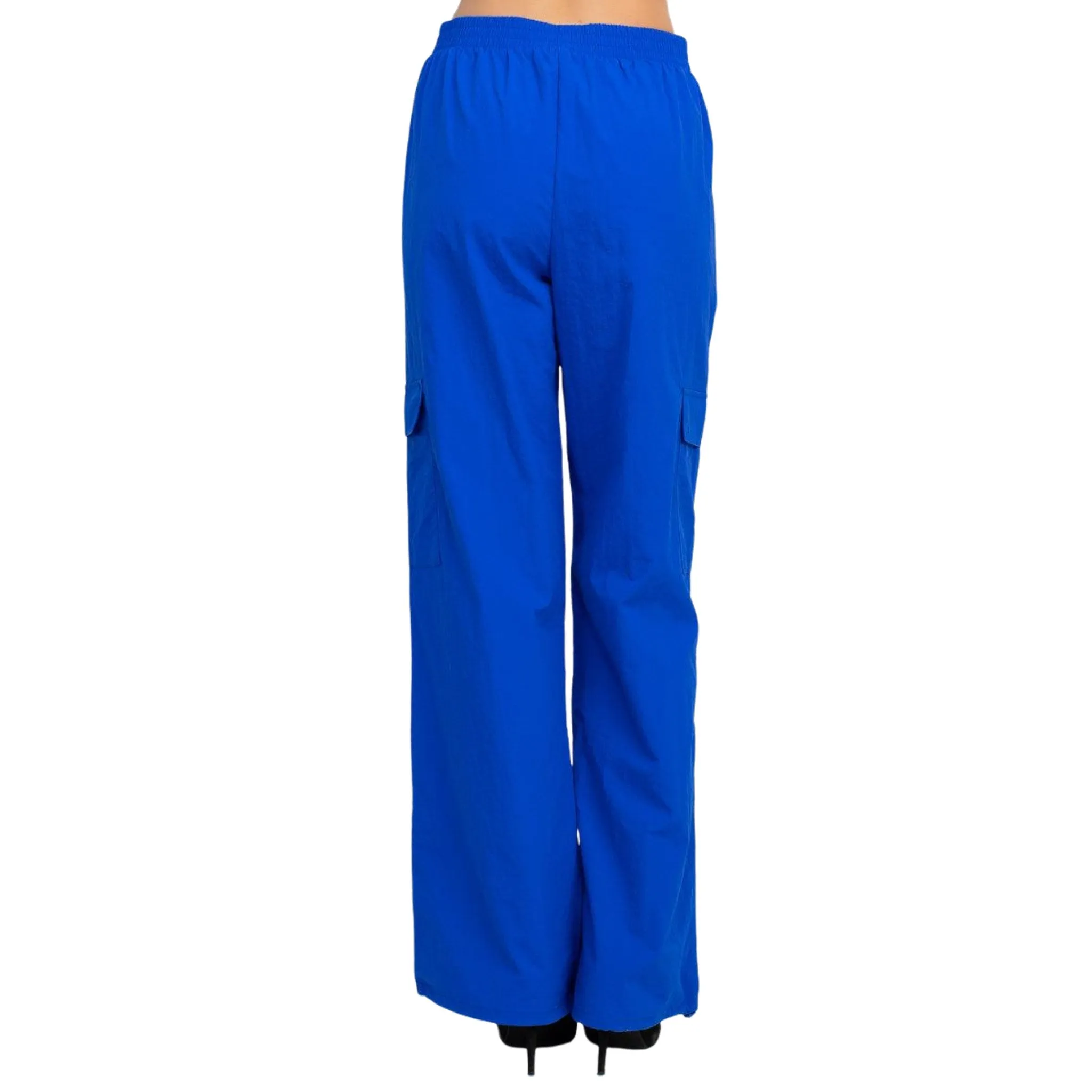 Women's High Rise Cargo Parachute Pants