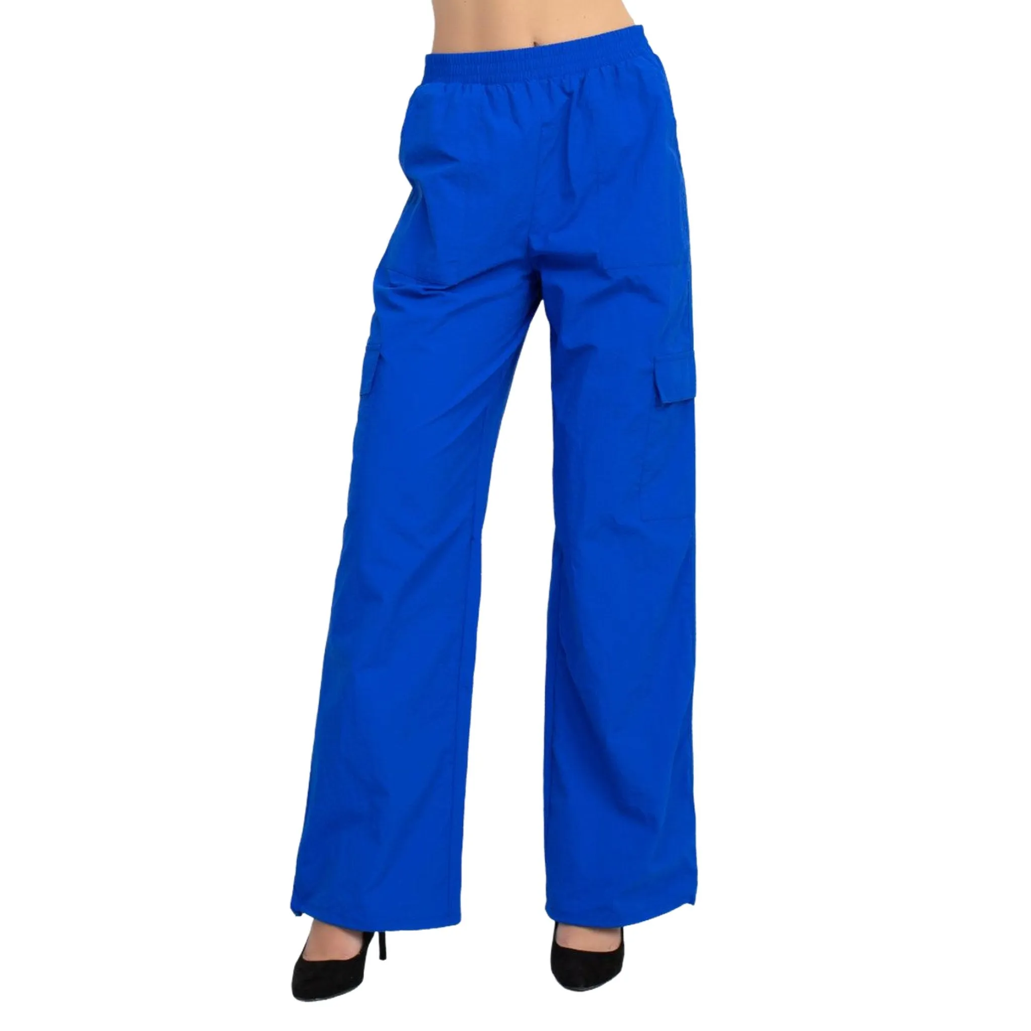 Women's High Rise Cargo Parachute Pants