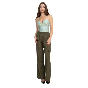 Women's High Rise Cargo Parachute Pants