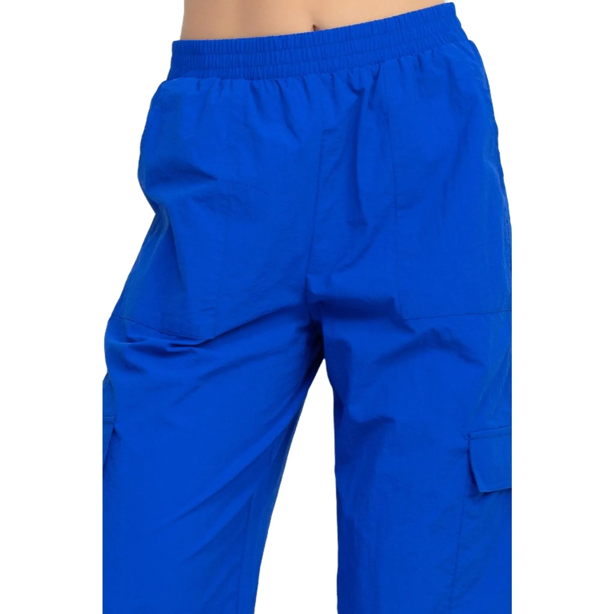 Women's High Rise Cargo Parachute Pants