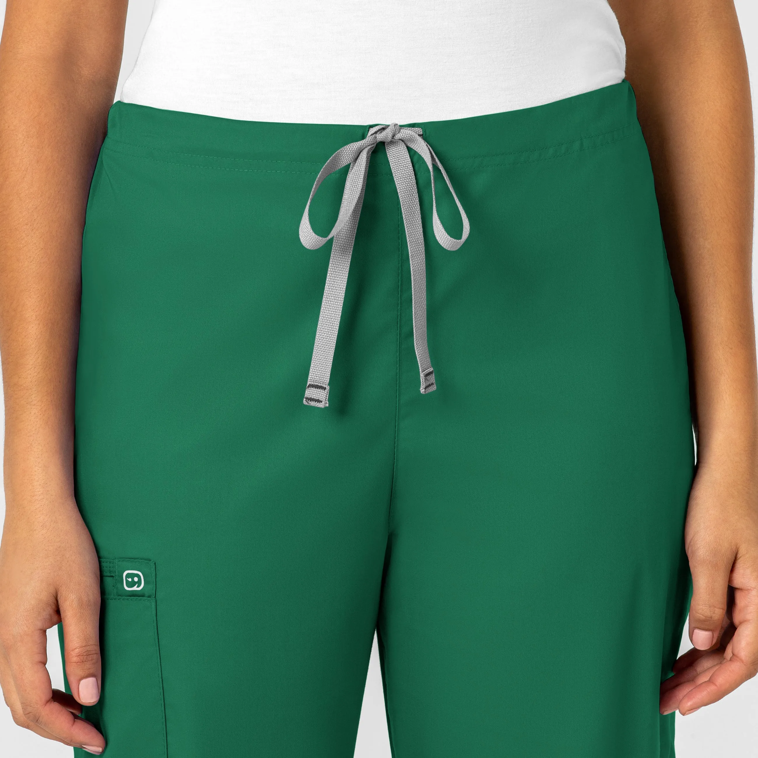WonderWORK 500 Unisex Drawstring Cargo Scrub Pants Hunter