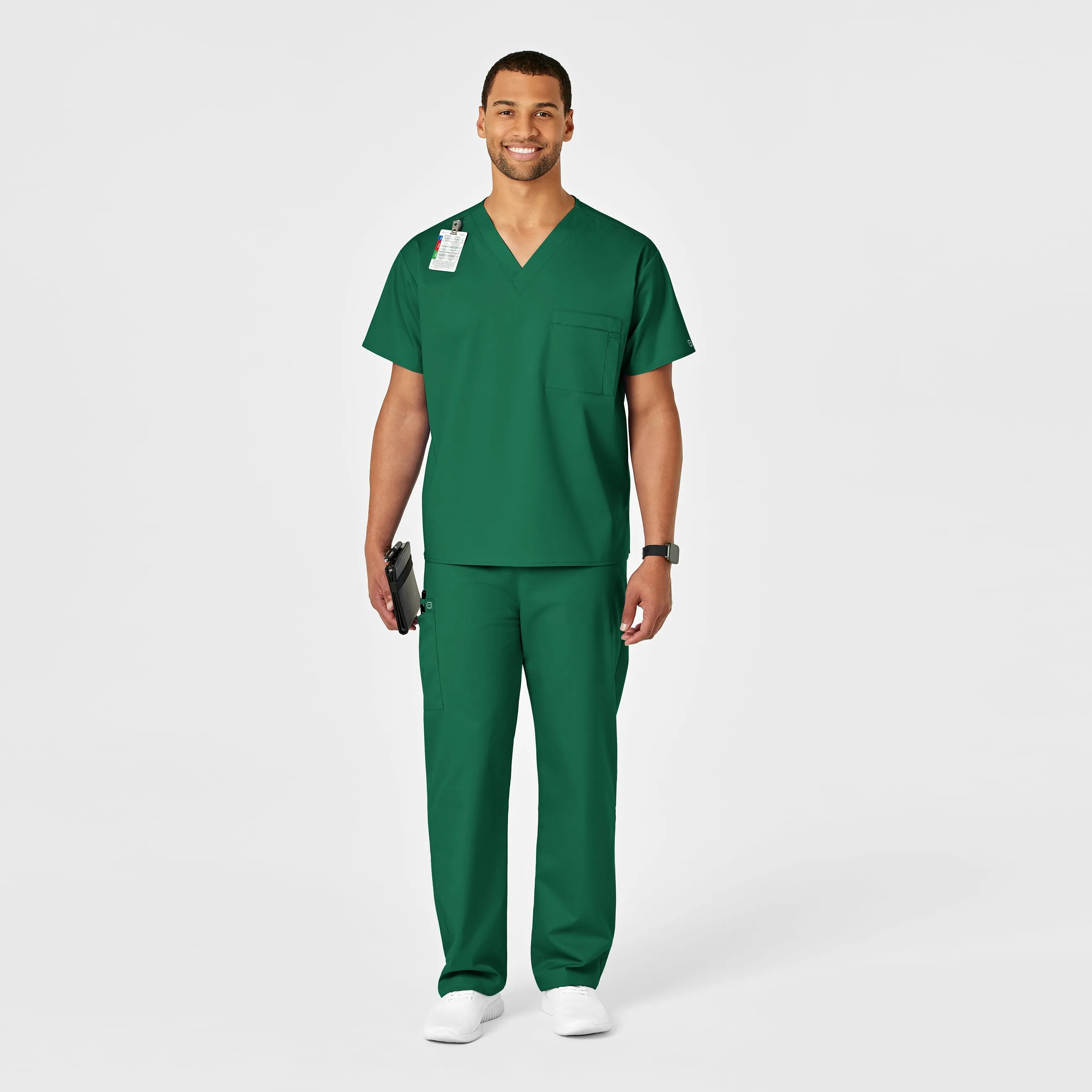 WonderWORK 500 Unisex Drawstring Cargo Scrub Pants Hunter