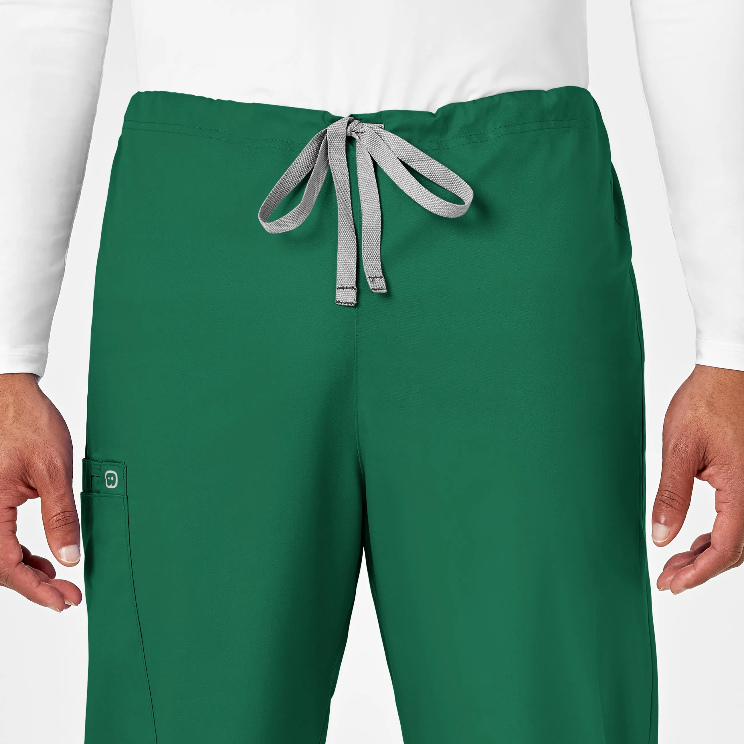 WonderWORK 500 Unisex Drawstring Cargo Scrub Pants Hunter