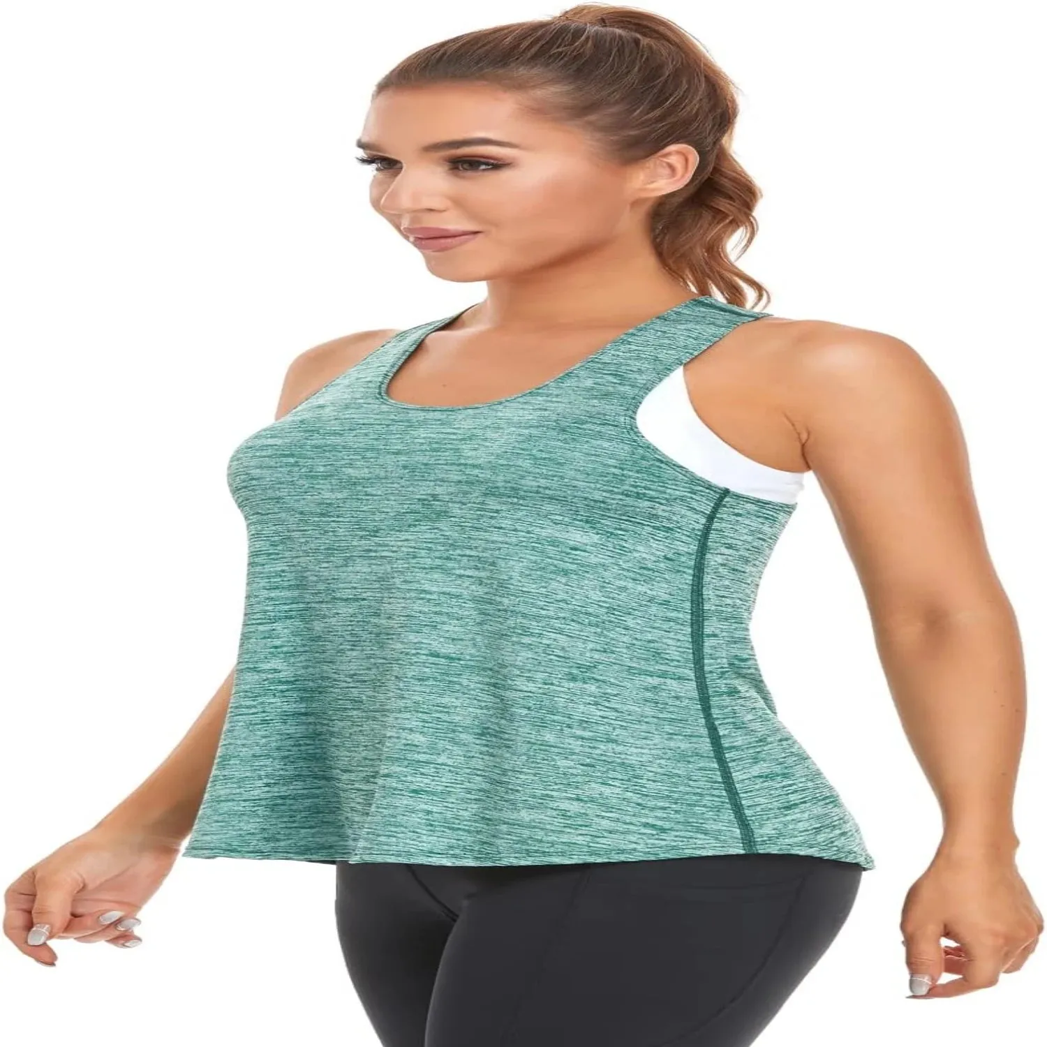 Workout Loose Fit Racerback Tank Tops