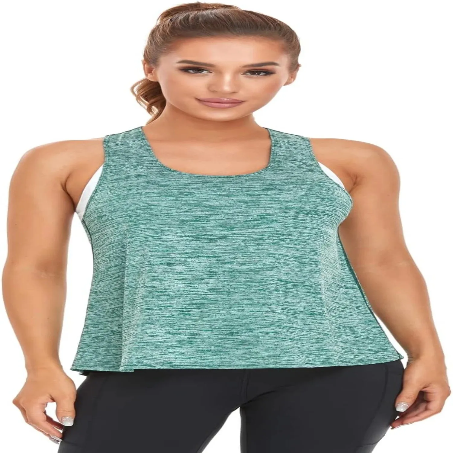 Workout Loose Fit Racerback Tank Tops