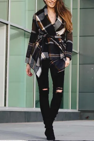 Xieyinshe Xieyinshe Loose Grid  Tops