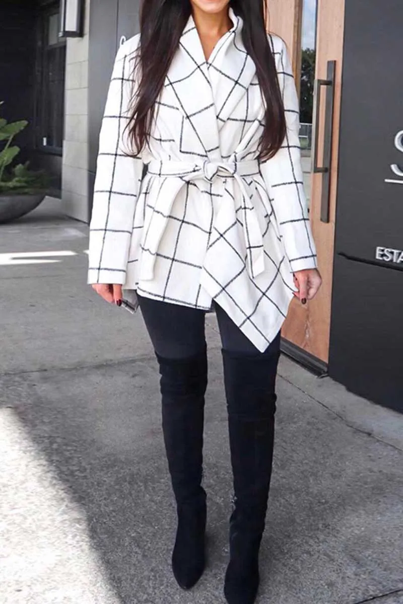 Xieyinshe Xieyinshe Loose Grid  Tops