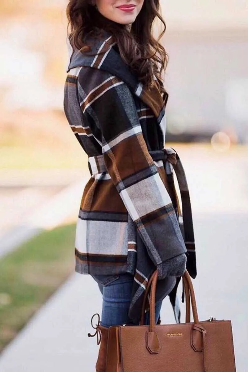 Xieyinshe Xieyinshe Loose Grid  Tops