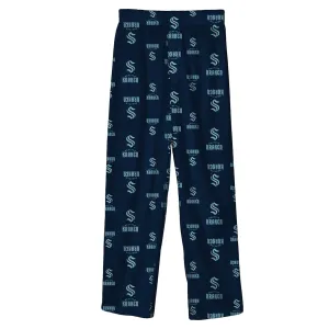 YOUTH TEAM LOGO PRINTED PANT - SEATTLE KRAKEN