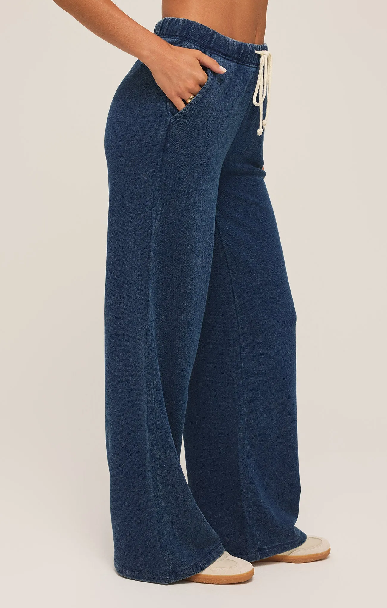 Z Supply Hunter Knit Denim Pant Indigo