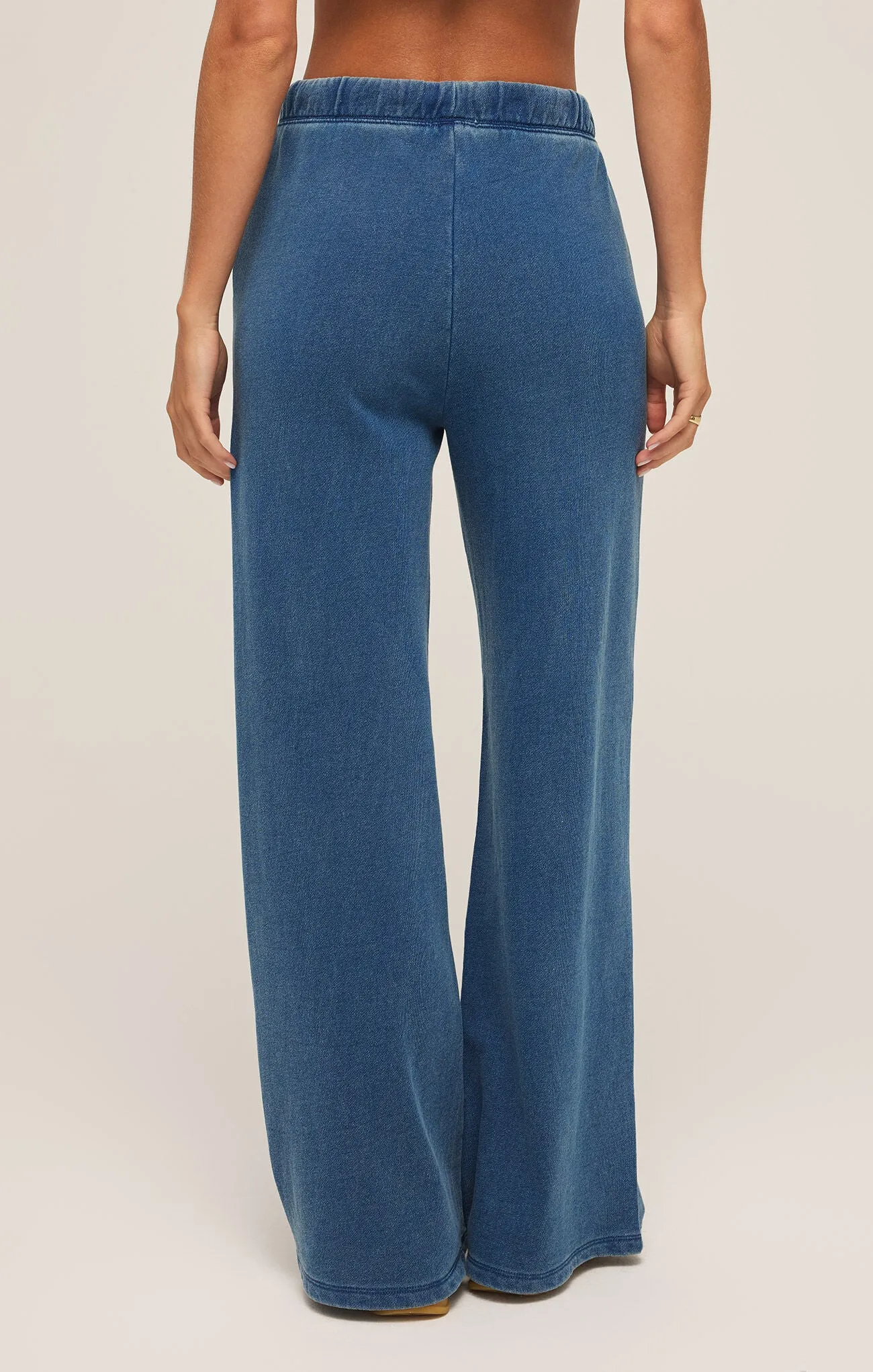 Z Supply Hunter Knit Denim Pant Vintage Indigo