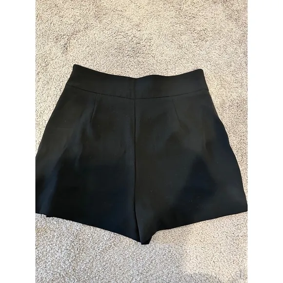 Zara Black High Waist Shorts Dressy Casual Size L