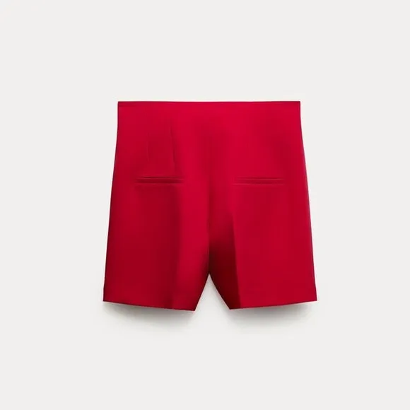 Zara high waist red shorts sz.XS