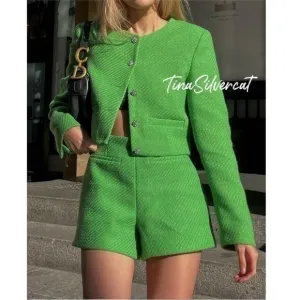ZARA High waist Structure Shorts