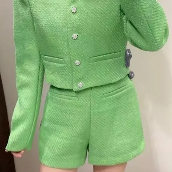 ZARA High waist Structure Shorts